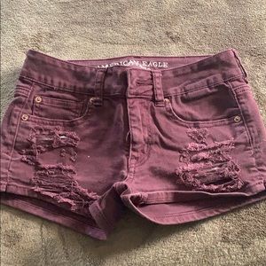 American Eagle maroon shorts!